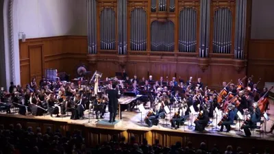 A. Tchaikovsky. «Studies in simple colors» (Concert number 2) for viola,  symphony orchestra and solo piano