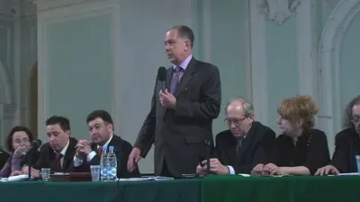 Rector Alexander Sokolov at the Mutual Meeting of the Academic Boards