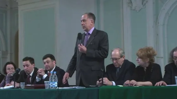 Rector Alexander Sokolov at the Mutual Meeting of the Academic Boards