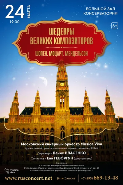 Шедевры великих композиторов. Шопен. Моцарт. Мендельсон