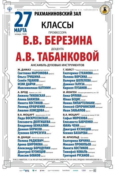 Классы профессора В.В. Березина, доцента А.В. Табанковой