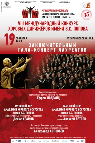 VIII Международный конкурс хоровых дирижёров имени В.С. Попова