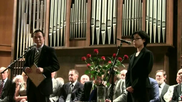The Knowledge Day at the Moscow Conservatory, 2011. Toru Sarui Is Speaking
