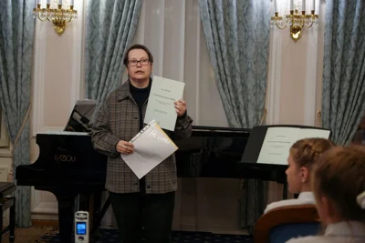 Доцент научно-композиторского факультета Московской консерватории, кандидат искусствоведения Марина Воинова.