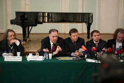 Пресс-конференция о ходе реставрации Большого зала