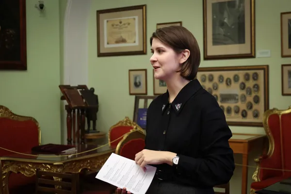 Председатель Студенческого научно-творческого общества А. А. Хлюпина
