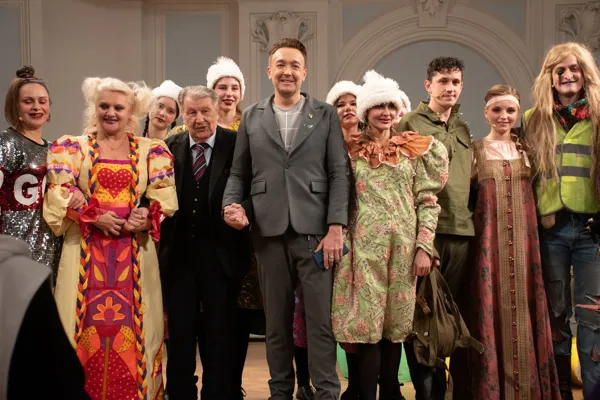 На премьере новогодней оперы-сказки Агафонникова «Морозко» в Рахманиновском зале.