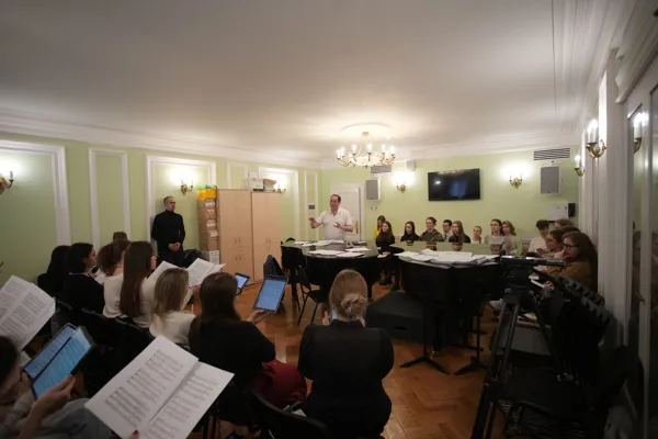 Репетиция Камерного хора консерватории