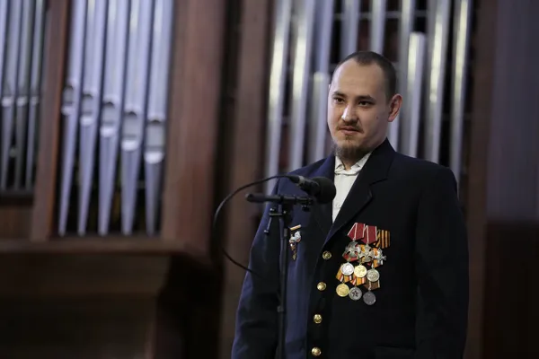 На торжественном митинге, посвящённом Дню защитника Отечества
