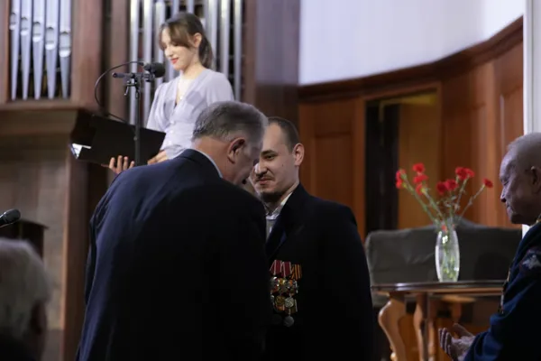 На торжественном митинге, посвящённом Дню защитника Отечества
