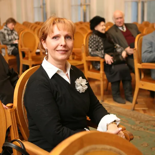 Е.В. Митяева на торжественной церемонии подписания договора о сотрудничестве между МГУ им. М.В. Ломоносова и Московской консерваторией