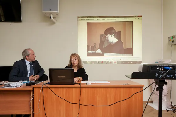 "Т. В. Чередниченко — в памяти и в кадрах хроники". Выступает доктор искусствоведения, советник ректора Московской государственной консерватории имени П.И. Чайковского, заслуженный деятель искусств РФ, профессор Марина Валериевна Карасева. 