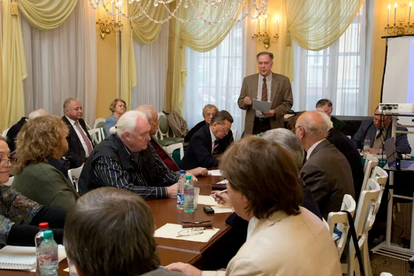 Слово ректора Московской консерватории, профессора Александра Сергеевича Соколова на заседании правления Московского Музыкального Общества в конференц-зале Московской консерватории.