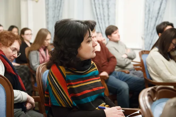  В Конференц-зале Московской консерватории Михаил Копельман («Копельман-квартет», Великобритания) провёл мастер-класс по скрипке и струнному квартету.