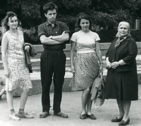 Участники экспедиции 1967 года: Е.С. Булгакова, А.С. Кабанов, Е.Н. Абызова, А.В. Руднева