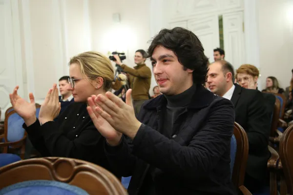 Закрытие Всероссийского конкурса молодых композиторов в рамках Молодёжного форума Московской консерватории «Партитура будущего» при поддержке Федерального агентства по делам молодежи «Росмолодежь». Конференц-зал консерватории