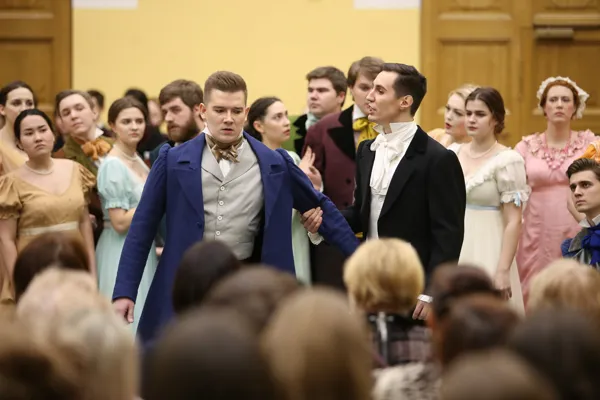 Ленский — Григорий Мурашкин, Онегин — Фёдор Сидяков 
