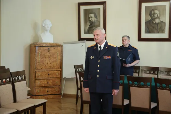 В ректорате консерватории состоялась торжественная церемония вручения юбилейных медалей Следственного комитета Российской Федерации «75 лет Победы в Великой Отечественной войне 1941-1945 гг.» руководству Московской консерватории