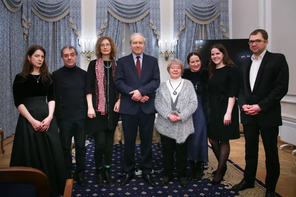 Участники Круглого стола к 130-летию со дня рождения выдающегося чешского композитора Богуслава Мартину. Конференц-зал консерватории