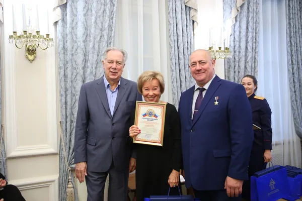 Благодарственное письмо СК РФ Заведующей многофункциональным центром звукозаписи консерватории Задорожной Татьяне Викторовне