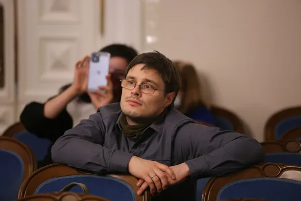 Встреча с Данилом Рябчиковым («Musica Mensurata») в конференц-зале консерватории