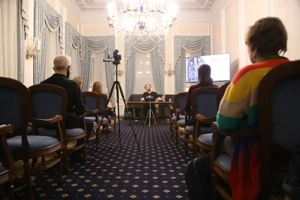 Встреча с Данилом Рябчиковым («Musica Mensurata», «Labyrinthus», «Universalia in Re», «Medievallica») в конференц-зале консерватории