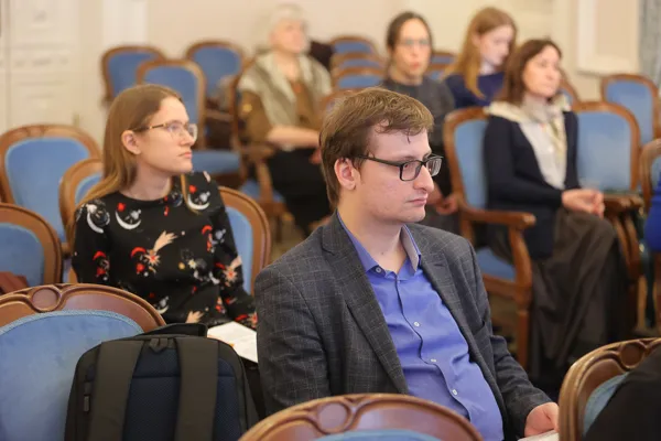 Открытие Международной научно-практической конференции «Русская церковная музыка рубежа XIX – XX веков. К 150-летнему юбилею С.В. Рахманинова» 15 марта 2023 года в Конференц-зале Московской консерватории