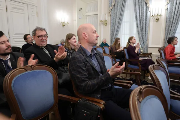 Участники и гости Международной научной конференции «Николай Голованов и современные пути развития духовной музыки». 10 апреля 2024 г.