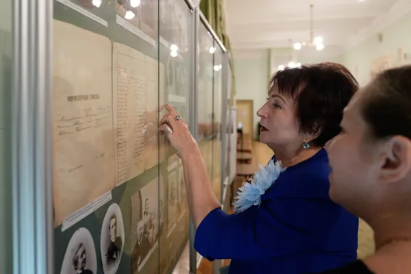 Открытие выставки, посвящённой 180-летию скрипача и педагога Ивана Войцеховича Гржимали в фойе партера Малого зала. Выставка подготовлена Архивом консерватории