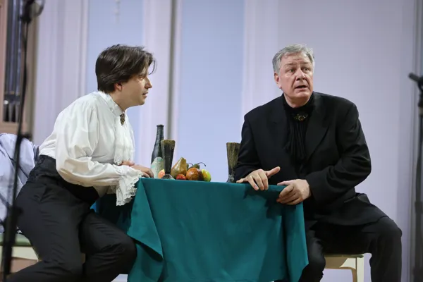 Моцарт — Александр Чернов (тенор), Сальери — Владимир Кудашев (бас)