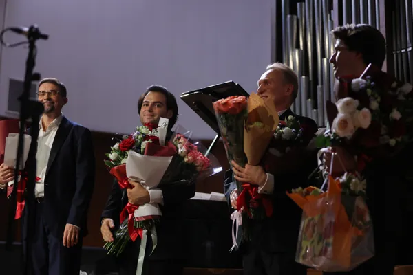 Абонемент № 22. Вокальная коллекция. Станислав Дяченко, Валерий Макаров, Андрей Дунаев, Александр Чернов на сцене Малого зала