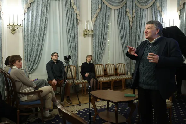 Творческая встреча с композитором Иваном Соколовым в Конференц-зале Московской консерватории в преддверие мировой премьеры его масштабного цикла «Ивановские сонаты»