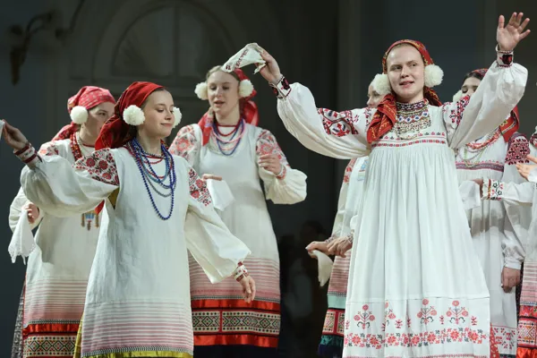 Фольклорный ансамбль Российской академии музыки имени Гнесиных. Художественный руководитель – Светлана Власова