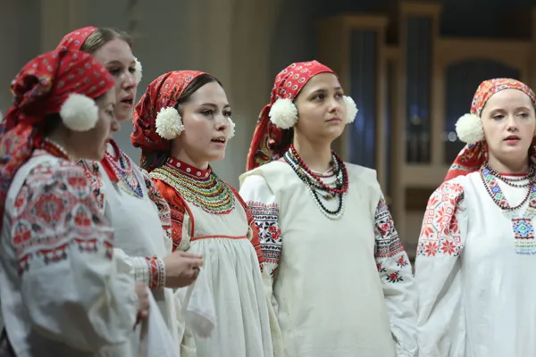 Фольклорный ансамбль Российской академии музыки имени Гнесиных. Художественный руководитель – Светлана Власова