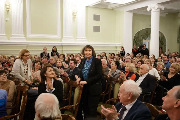 На юбилейном авторском вечере к 85-летию Софии Губайдулиной.