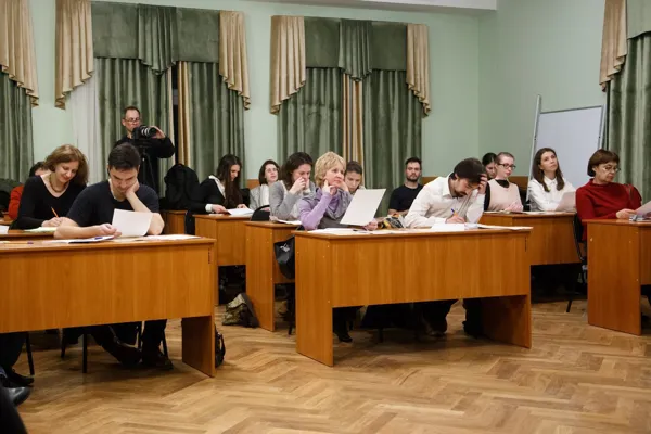 15 и 16 ноября в 47-м классе Первого учебного корпуса консерватории состоялся мастер-класс Даниила Ведерникова «Искусство театрального жеста в эпоху барокко».