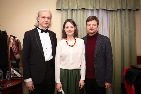 Андрей Писарев, Георгий Чаидзе, Надежда Писарева (фортепиано)
